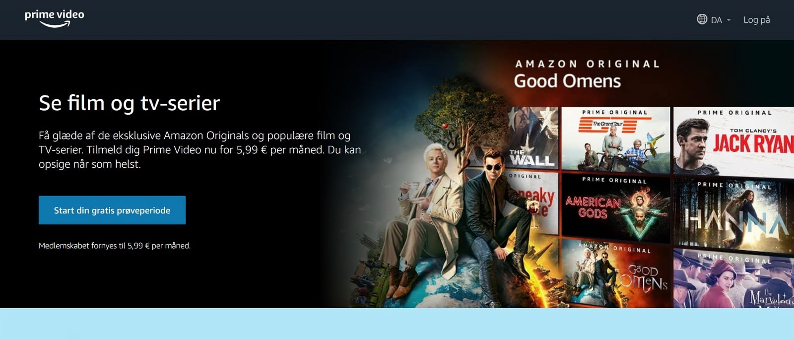 Slik ser du Amazon Prime Video